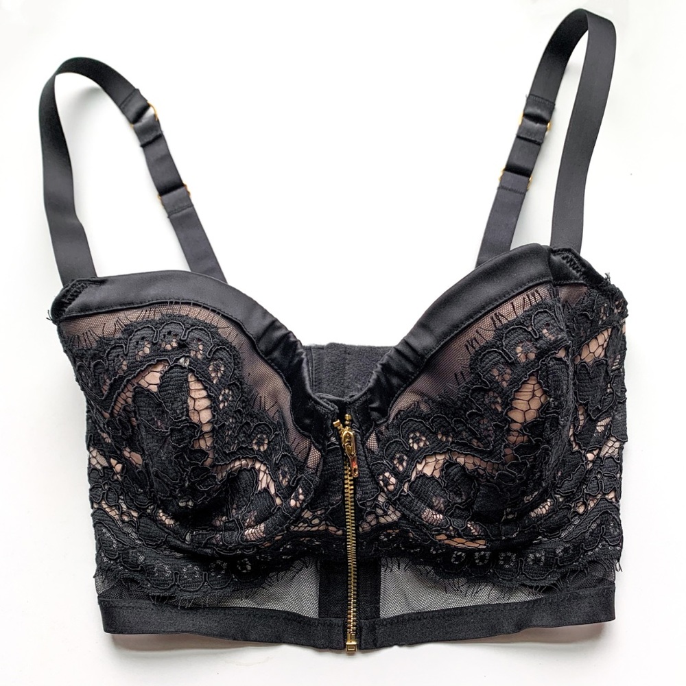 victoria’s secret 34b bustier zip up